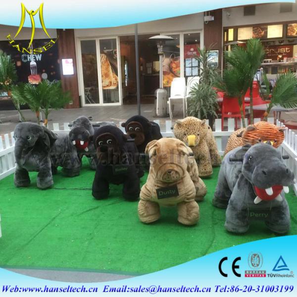 Hansel adult ride on toys motorized battery coin animal scooters ride on lawn mower for family parties and events