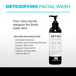 Natural Activated Charcoal Gentle Facial Cleanser With Aloe Vera 120ml