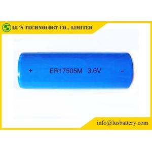 China ER17505M A Size Lithium Thionyl Chloride Battery 3.6V 2800mah Lisocl2 Material on sale