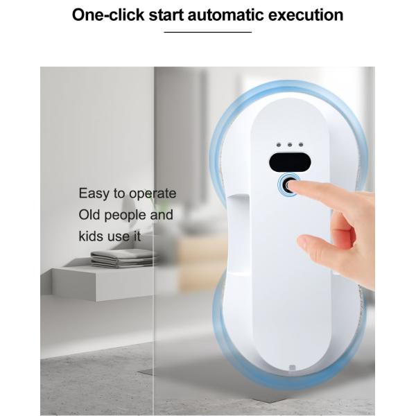 Electric Window Cleaner for Bath and Exterior Cleaning Ultra-Thin 62mm Water Spray Robot