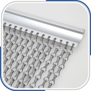 China Non-fading anodising 1.6 mm aluminum chain door curtain wide 90 cm on sale