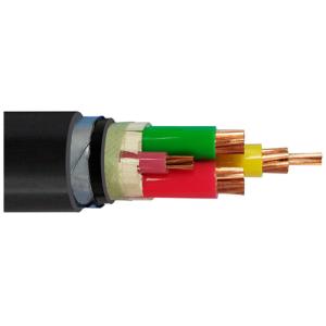 Quality Black Copper Conducor Armoured Electrical Cable With Steel Tape Armoued for sale