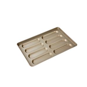 Quality 600x400x41mm Hot Dog Bun Baking Pan Aluminized Steel Cookie Sheet for sale