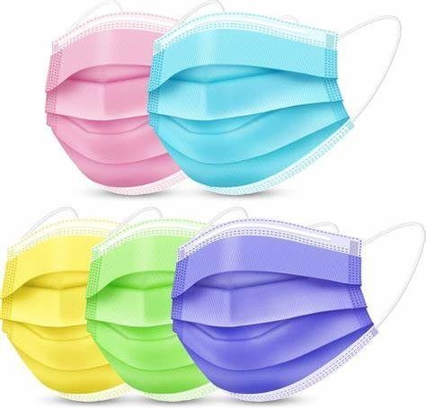 Buy Ear-Loop 3-Ply Disposable Non-Woven Face Mask Against Pollen Dust for Customised Logo at wholesale prices