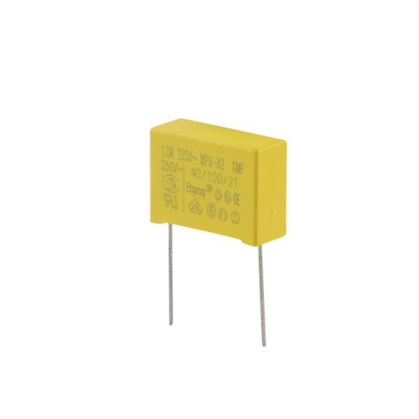 Buy Metallized Polypropylene Film Capacitor X2 Interference Suppression 1uF 275VAC at wholesale prices