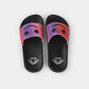 OEM EVA Anti Slip Bathroom Slippers With Smile Face Printed