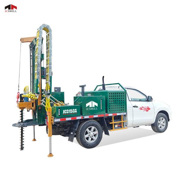 Buy 150M Pickup Mounted Auger Core Drilling Rig Versatile Use Screw Drill Tools at wholesale prices