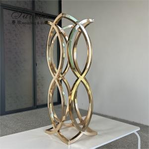 Gold Wedding Flower Stand Centerpiece Unique Metal Flower Stand 97cm