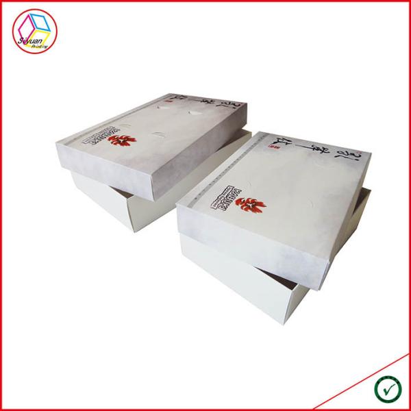 Ivory Lamination Cardboard Perfume Packaging Boxes Cubic Shape
