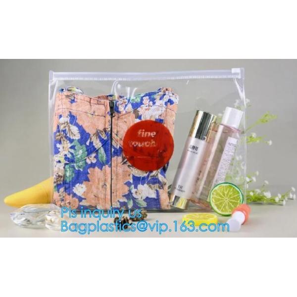 Buy Horizontal Style Top Slider Closure Zip PVC Pack Bag for Tower Clothing Pack Clear and Frosted Sides, PVC / EVA / TPU zi at wholesale prices