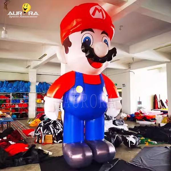 Custom Promotional Advertising Inflatables Mario Cartoon Models For Children'S Day