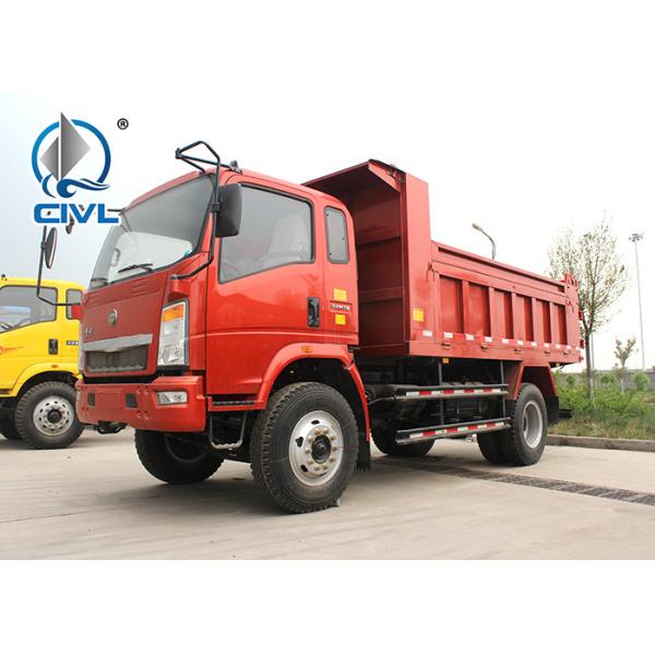 EuroIII 4x2 6 Tires CDW Diesel Heavy Duty Dump Truck 65 Hp 2T Loading Capacity New Diesel Dumper