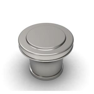 China Shape Customized 15mm Bottle Neck Electroplate Zamac Perfume Cap on sale