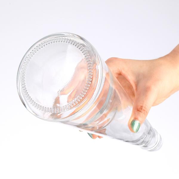 Luxury Glass Bottle for Spirits Brandy Custom Empty Clear 375ml 500ml 750ml 15000ml