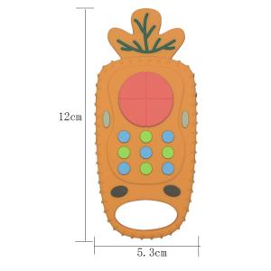 Silicone Dentition Carrot Remote Control Teether MHC Baby Toy