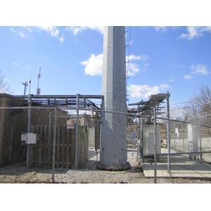 Industrial 6ft Height Tower Fencing With Triangle Spear Top