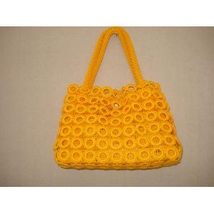 Crochet Yellow WOmen Fashion Bag handbag tote purse shoulder bag
