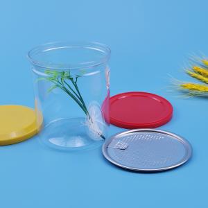 Lightweight Recyclable 450ml Plastic Food Cans for nuts beans