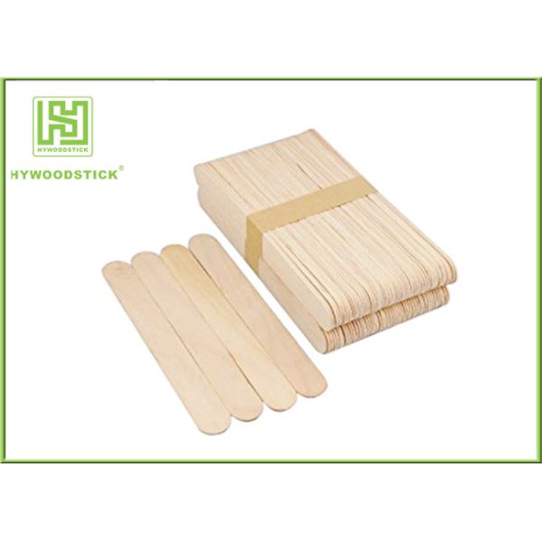 Natural Color Disposable Cosmetic Spatulas Wood Wax Stick Logo Printable