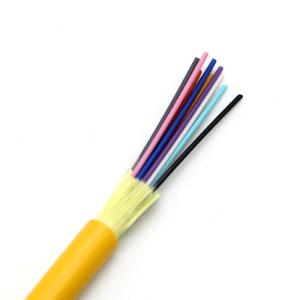 Indoor Tight-buffered Fiber Optic Cable 2-24 Cores 10D/20D Bending Radius for