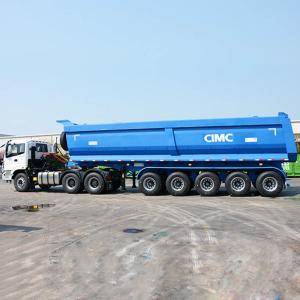 CIMC 3/Tri Axles 60 Ton Tractor Tipper Trailer for Sale with Lower Price Near Me