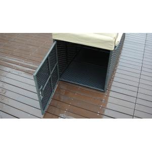 Adjustable Resin Wicker Lounge Chair Set , Beach Chaise Lounge