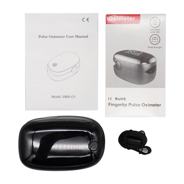 Buy Black Finger Clip Pulse Oximeter Pulse Detection SpO2 Measurement Range 5%-99% at wholesale prices