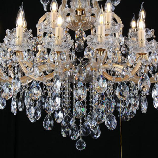 Buy Dia 65CM Banquet Hall Crystal Pendant Light With 6 Head at wholesale prices