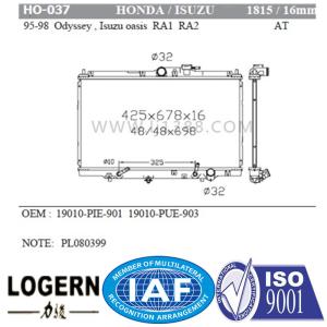Dpi 1815 Lightweight HONDA Car Radiator For Odyssey / Isuzu Oasis Ra1 Ra2'95-98