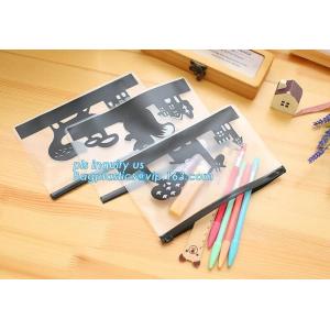 pp transparent bag with zipper slider forclothing packing, clear vinyl pvc