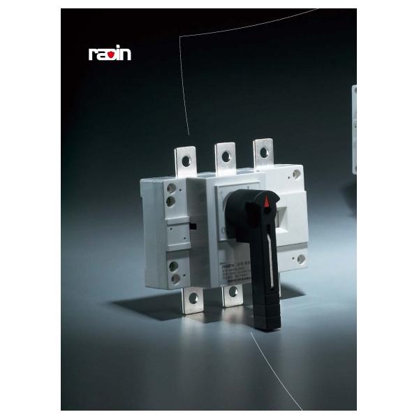 Three Poles Isolator Load Break Switch Electric Insulation With Handle Installed