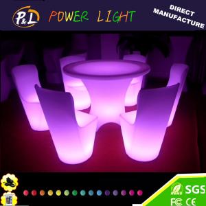 Glowing Illuminated Lounge Furniture LED Dinner Chair