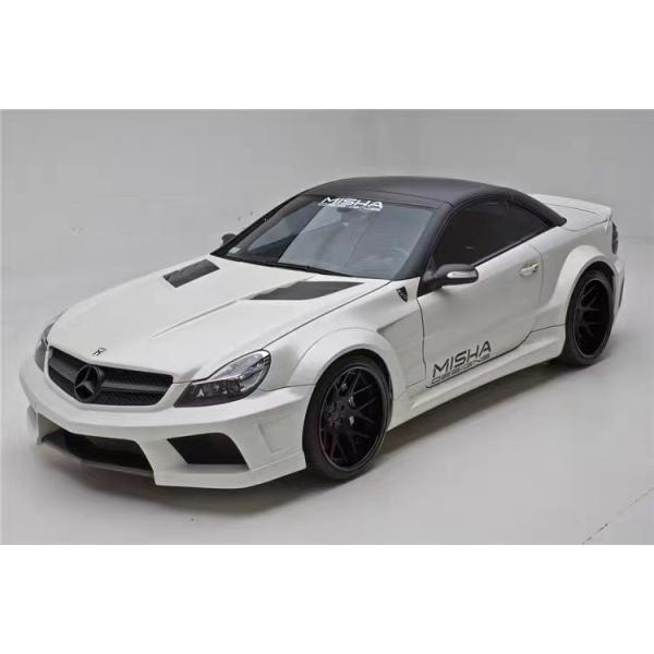 For Mercedes SL R230 Widebody Kit SL R230 Upgraded Misha Style Front and Rear Bumper Spoiler Widebody Kit