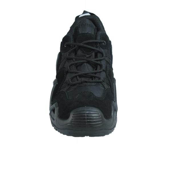 Shengjie OEM Black Hiking Mesh Lining Anti slip PUPU Sole LOGO Customized Army Shoes for High Durability