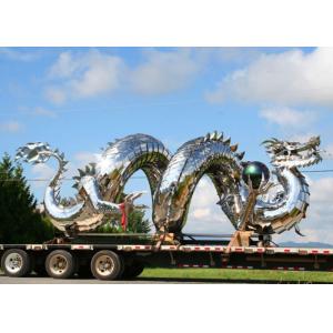 China Traditional Chinese Large Dragon Sculpture , Metal Dragon Garden Sculpture on sale