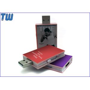Sliding Book Shape USB Pen Thumb Drive Full Color Digital Printing