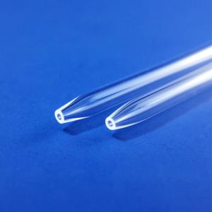 One End Tapered Open Quartz Glass Tube 10mm Length
