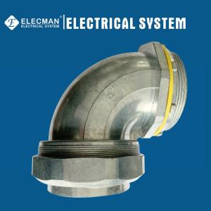 Zinc 90 Degree Liquid Tight Connector 4 Inch