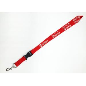Single Personalized Lanyards , Exhibition Event School Lanyard With Bulldog Clip