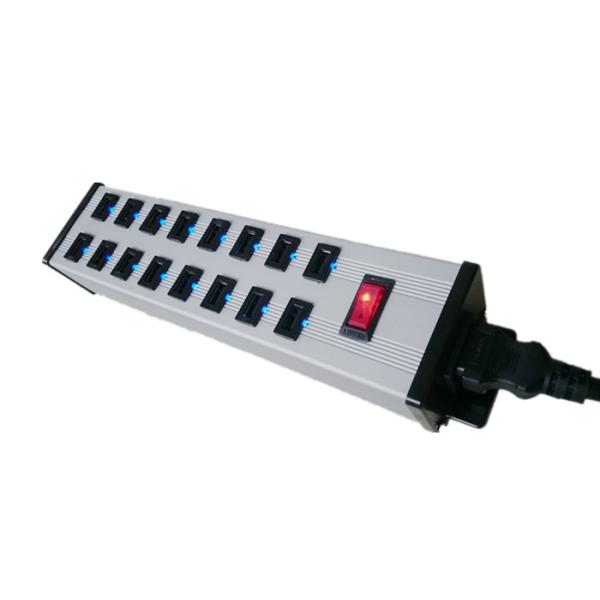 Buy 16 Ports USB Charging Power Strip for IPad MP3 , 5V 2.4A Multiple USB Charger at wholesale prices