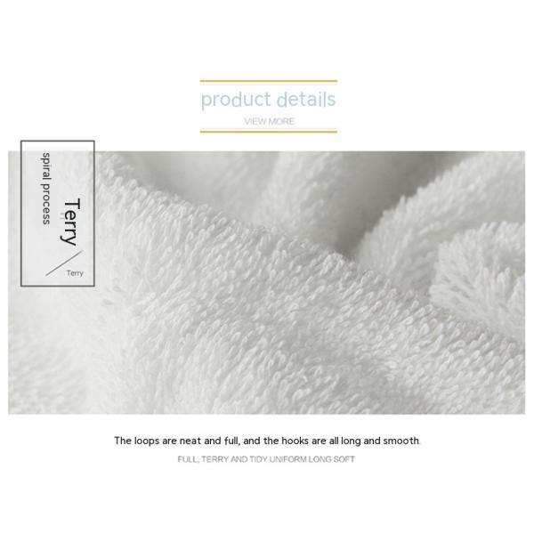 Customized Color Hotel Towels White 100% Cotton Face Hand Bath Towel Set for Home Spa