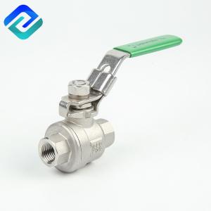 China CF8M Casting Ball Valve Stainless Steel PN16 Sandblasting Thread Parallel on sale