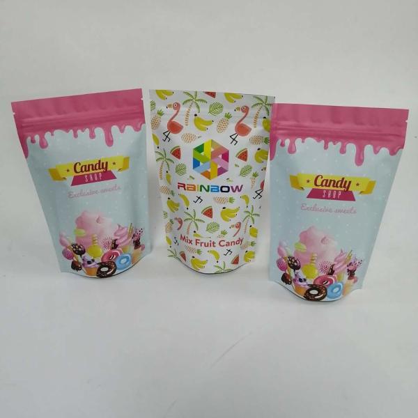 Buy High Glossy Gravure Printing CMYK Snack Zipper Pouches at wholesale prices