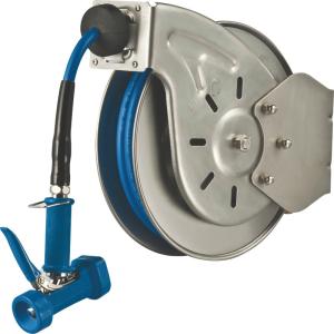 China Automatic 11m Retractable Open Stainless Steel Hose Reel on sale