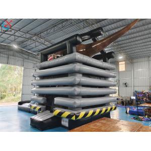 New Design Inflatable Bounce Castle With Slide Commercial Dinosaur Theme
