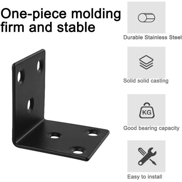 Metal Steel Bracket Standard 90 Degree L Shaped Corner Brace for Wood Cabinets Shelves