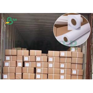 China 20lb CAD Bond Paper For Engineering Printer 36'' x 500ft  3'' Core Wide Format on sale