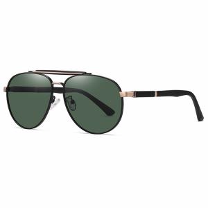 China HD Polarized Round Metal Sunglasses Driving Anti Glare Sunglasses 61mm Lens on sale