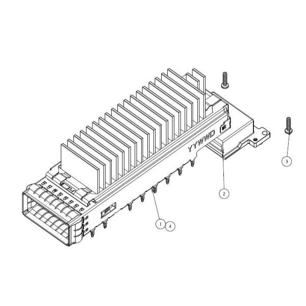Buy Pluggable 2288226-4 CONN CFP4 Cage Optical Transceivers at wholesale prices