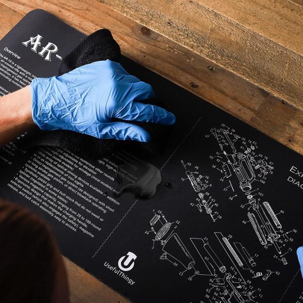 Rubber Gun Cleaner Mat Gun Mat Double Thickness Cleaner Mat Sized 12"" X36 Inches